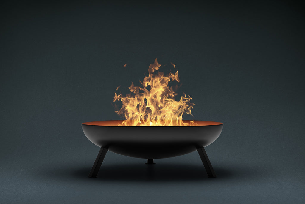 PELEE - 31" Fire Pit - Black - Detail View