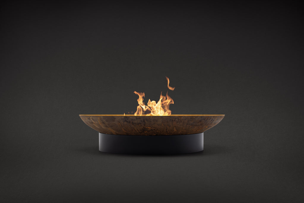 Backyard Lifestyles - KAWARTHA - 32" Fire Pit - Black & Corten (8" High)