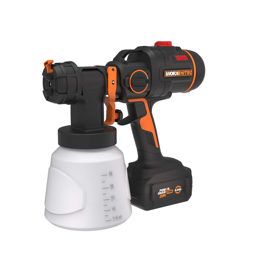 Worx Nitro 20V cordless paint sprayer WX020L with 4.0Ah battery